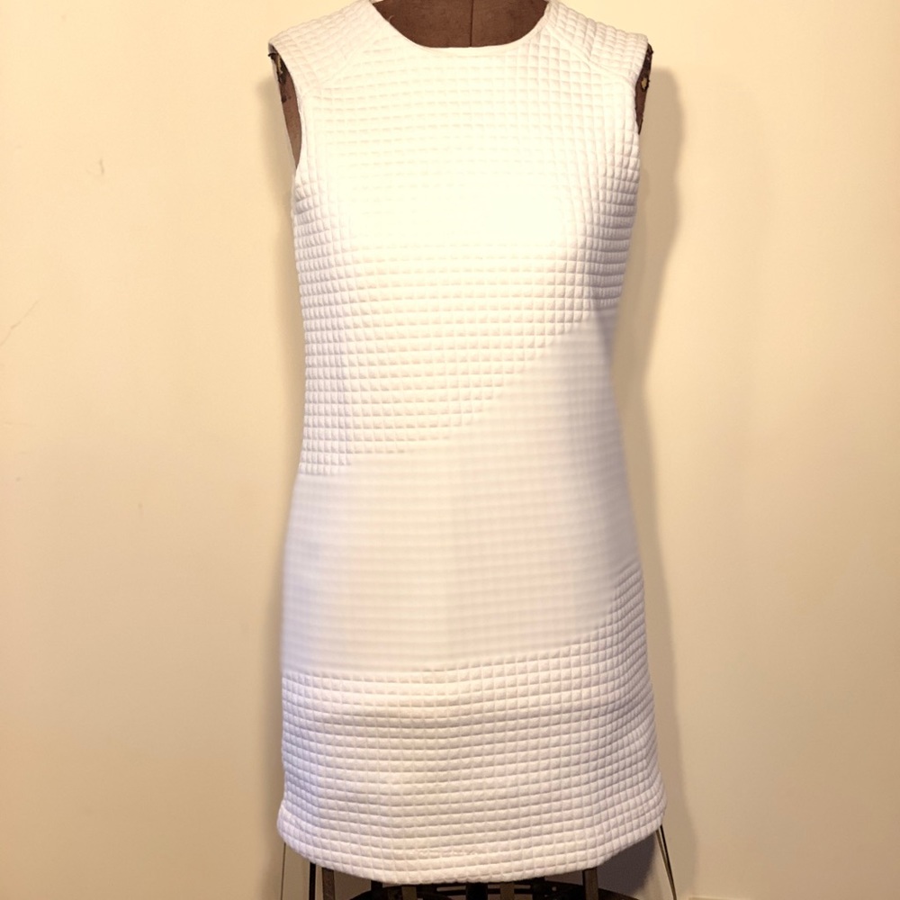 Willi smith white quilted dress